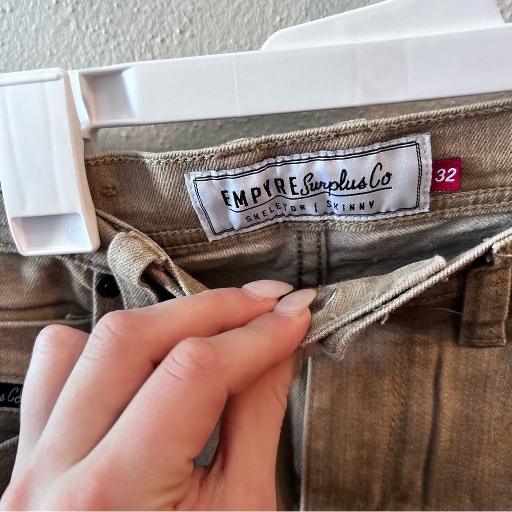 mens tan jeans - Picture 2 of 4
